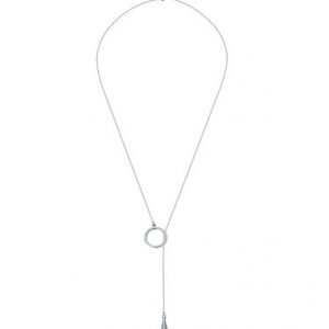 Silver 925 Sterling Round Dewdrop Descent Necklace