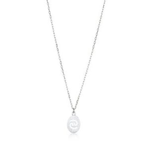 Silver 925 Sterling Silver Round Cancer Necklace