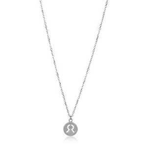 Silver 925 Sterling Silver Round Taurus Necklace