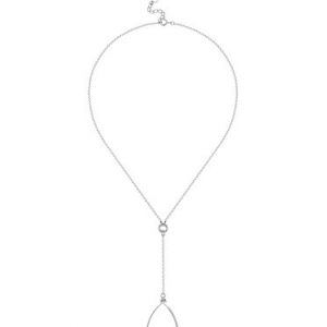 Silver Geometry 925 Sterling Love Triangle Necklace