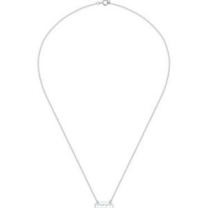 Silver Geometry 925 Sterling Silver Blade of Honor Necklace