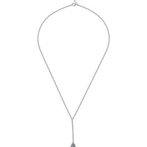 Silver Geometry 925 Sterling Silver Dewdrop Descent Necklace