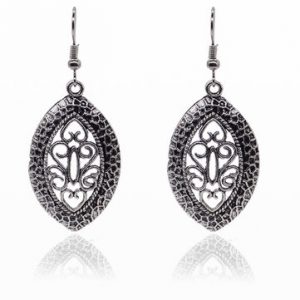 Simple Classical Alloy Rune Hollow Earrings