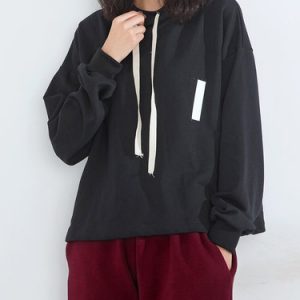 Simple Hoodie Color-block Hoodies And Sweatshirt