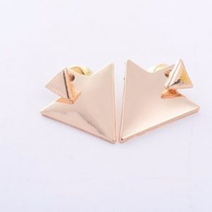 Simple Women Earrings Geometry Two Triangle Earrings