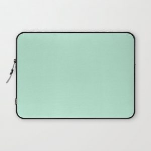 Simply Light Mint Green Computer Cover by Simple Luxe - Laptop Sleeve - 13"