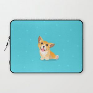 Sitting Cute Corg Computer Cover by Chris Westgate - Laptop Sleeve - 13"