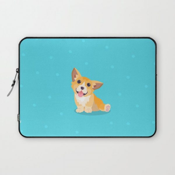 Sitting Cute Corg Computer Cover by Chris Westgate - Laptop Sleeve - 13"