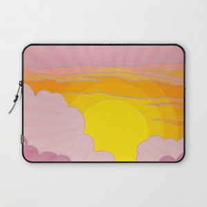 Sixties Inspired Psychedelic Sunrise Surprise Computer Cover by Little Bunny Sunshine - Laptop Sleeve - 13"