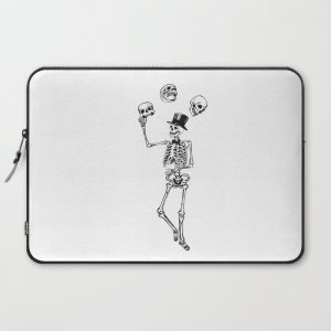 Skeleton juggles skulls Death Computer Cover by Original DNA Plus - Laptop Sleeve - 15"