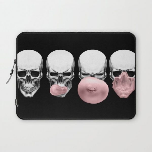 Skulls chewing bubblegum Computer Cover by Piotr Burdan - Laptop Sleeve - 13"