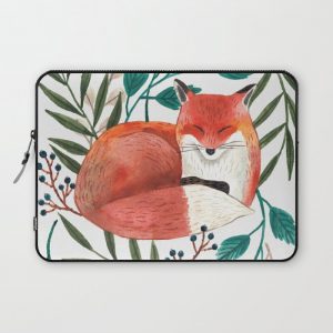 Sleepy Fox Computer Cover by Ploypisut - Laptop Sleeve - 13"