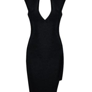 Sleeveless Bodycon Sexy Cutout Bandage Midi Dress