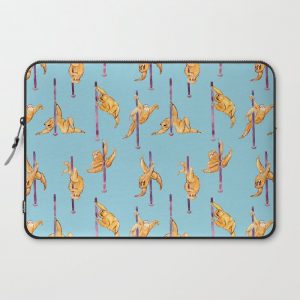 Sloth Pole Dancing Watercolor Computer Cover by Huebucket - Laptop Sleeve - 15"