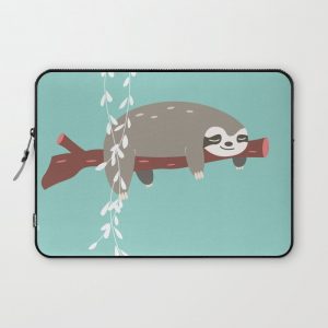 Sloth card - just 5 more minutes Computer Cover by BlueLela - Laptop Sleeve - 13"