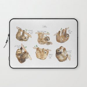 Sloths Computer Cover by Amy Hamilton - Laptop Sleeve - 13"