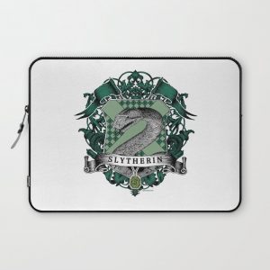 Slytherin Color Crest Computer Cover by Wildwither - Laptop Sleeve - 13"