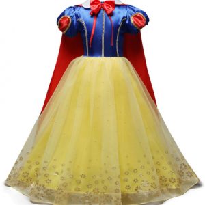 Snow White Princess Dresses Kids Pageant Dress Ball Gown Girls Costume Cosplay Halloween