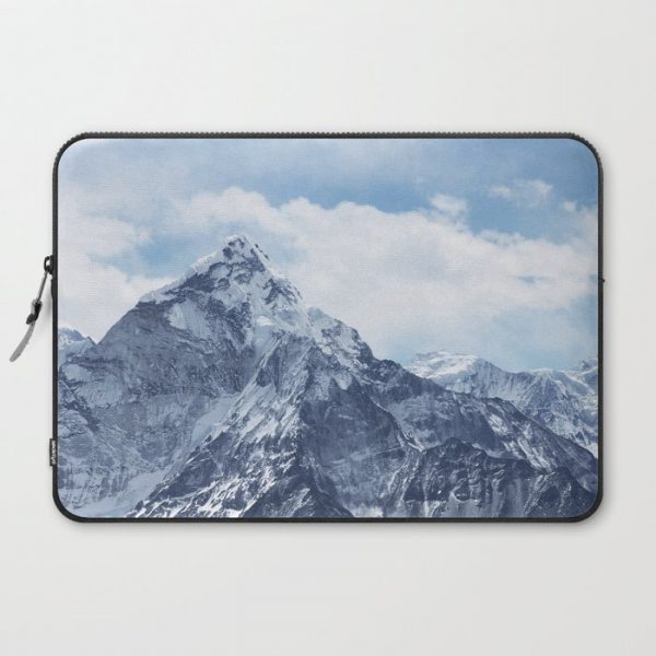 Snowy Mountain Peaks Computer Cover by Andreas12 - Laptop Sleeve - 15"