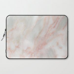 Softest blush pink marble Computer Cover by marbleco - Laptop Sleeve - 15"