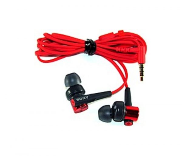 Sony MDRXB50AP/R Extra Bass In-Ear Headset with In-Line Microphone, Remote - 4-24000 Hz - Red