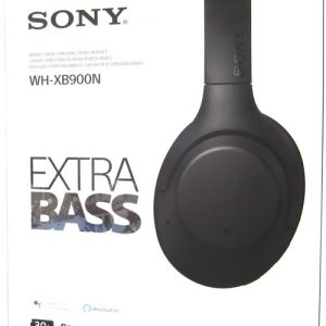 Sony WH-XB900N Wireless Noise-Canceling Headphones - Stereo - Mini-phone - Wired/Wireless - Bluetooth - 30 ft - 50 Ohm - 2 Hz - 40 kHz - Over-the-head