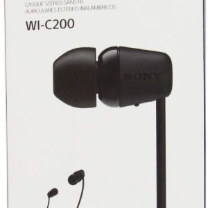 Sony WI-C200/B Wireless In-Ear Headphones - Bluetooth-5.0 - Driver Unit-0.35 Inch - Black