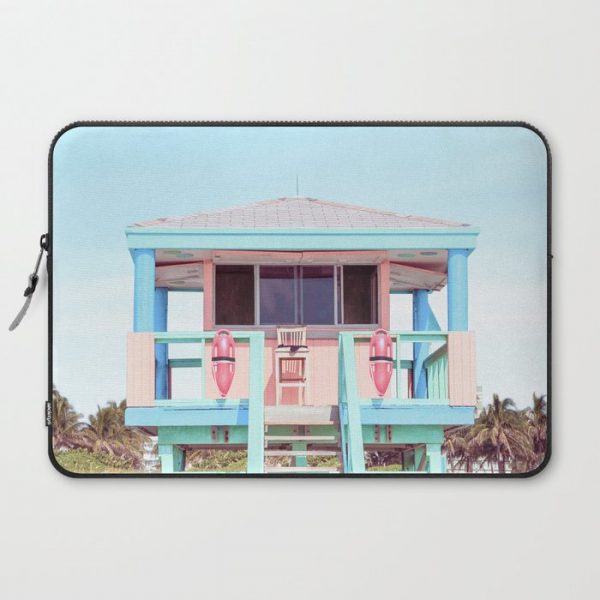 South Beach Computer Cover by Paul Fuentes Photo - Laptop Sleeve - 15"