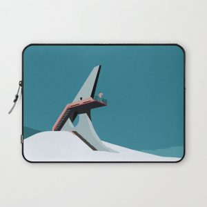 Soviet Modernism: Viewing platform in Sevan Computer Cover by Nvard Yerkanian - Laptop Sleeve - 13"