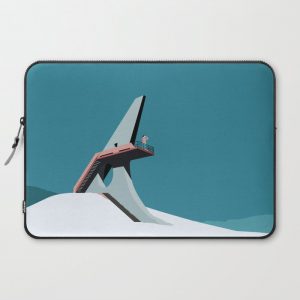 Soviet Modernism: Viewing platform in Sevan Computer Cover by Nvard Yerkanian - Laptop Sleeve - 15"