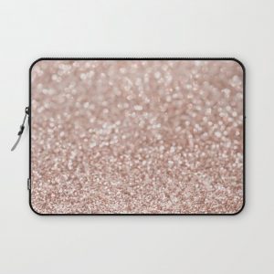 Sparkling Rose Gold Blush Glitter #2 #shiny #decor #art #society6 Computer Cover by Anita's & Bella's Art - Laptop Sleeve - 13"