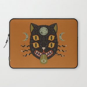 Spooky Cat Computer Cover by Camille Chew - Laptop Sleeve - 13"