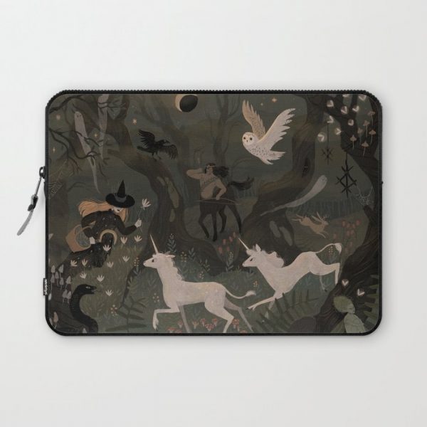 Spooky Forest with Ghosts Computer Cover by Lilla BAPlecz - Laptop Sleeve - 13"