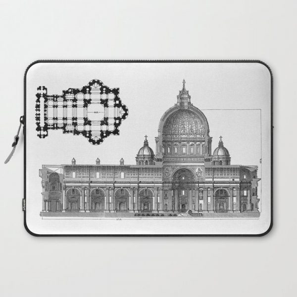 St. Peter Basilica - Rome, Italy Computer Cover by Palazzo Art Gallery - Laptop Sleeve - 15"