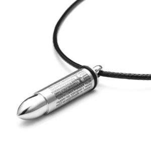 Stainless Steel Bullet Pendant for Necklace