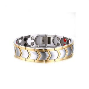 Stainless Steel Health Improve Magnet Healing Trendy Bracelet for Men