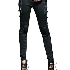 Statement Solid Zipper Denim Jean