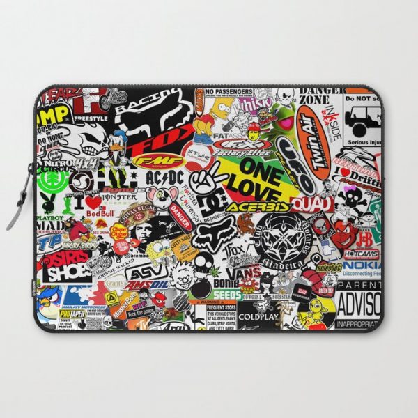 Sticker Bomb Computer Cover by SOPHIA PAIXAfO - Laptop Sleeve - 15"