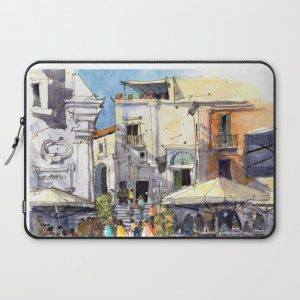 Strolling in Capri Computer Cover by James Richards - Laptop Sleeve - 15"