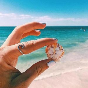 Style of Waves Spindrift Rings Irregular Slender Fashion Personality Creative Joint Tail Ring Accessories of Women and Girls