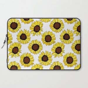 Sunflowers are the New Roses! - White Computer Cover by TigaTiga Artworks - Laptop Sleeve - 15"