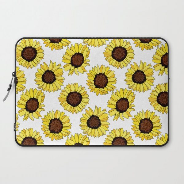 Sunflowers are the New Roses! - White Computer Cover by TigaTiga Artworks - Laptop Sleeve - 15"