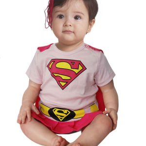 Superman Costume Kids Halloween Short Sleeve Jumpsuits