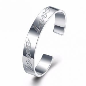 Sweet Simple Bracelet Unisex LOVE Opening Women Men Bracelet