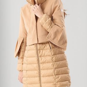 Symmetric Long Sleeve Casual Two Piece Down Coat