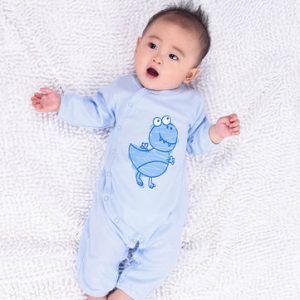 TUBENG Baby Cute Cartoon Print Long Sleeve Crawling Rompers