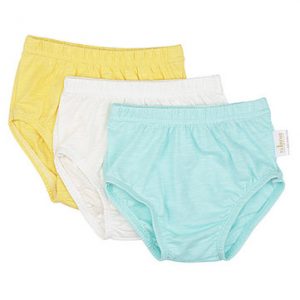 TUBENG Baby Soft Solid Loose Elastic Waist 3 Pcs Underpants