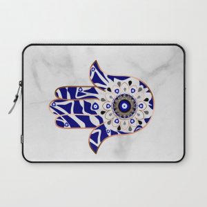 Talk to the Evil Eye Hamsa Hand Computer Cover by UMe Images - Laptop Sleeve - 13"