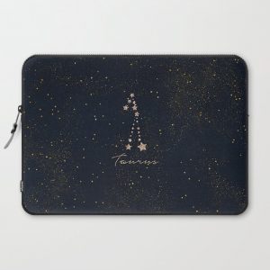 Taurus - Rose Gold Computer Cover by Brooke - Laptop Sleeve - 15"