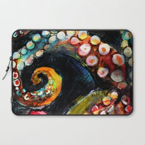 Tentaces in the Darkness Computer Cover by Lost Marketplace - Laptop Sleeve - 15"